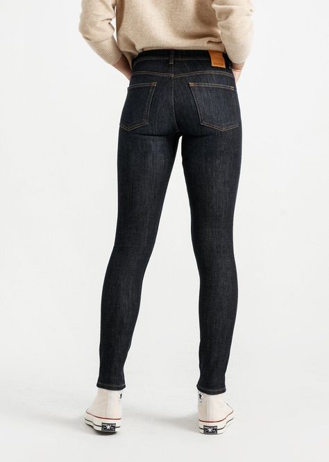 Hovedbilde DU/ER Stay Dry Fireside Denim Skinny Women Dark ...