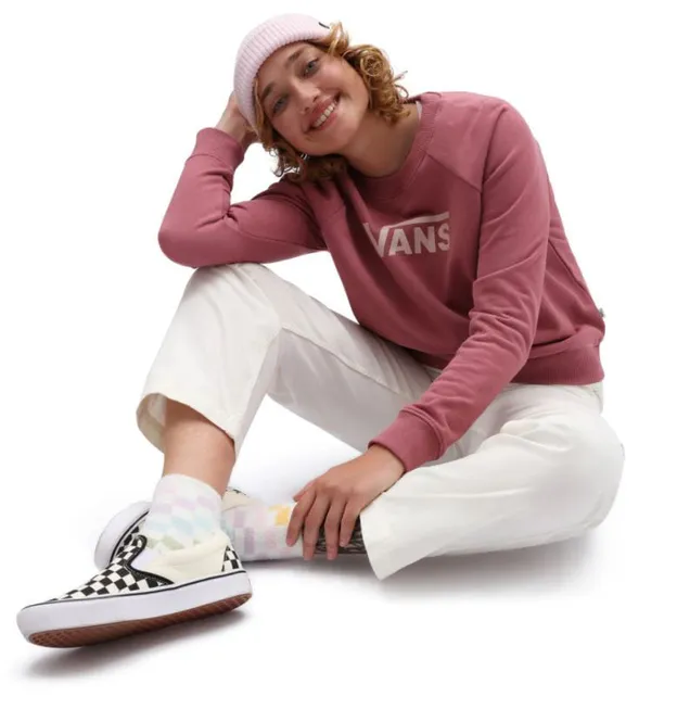 Hovedbilde Vans Wm Flying V Ft Boxy Crew Deco Pink