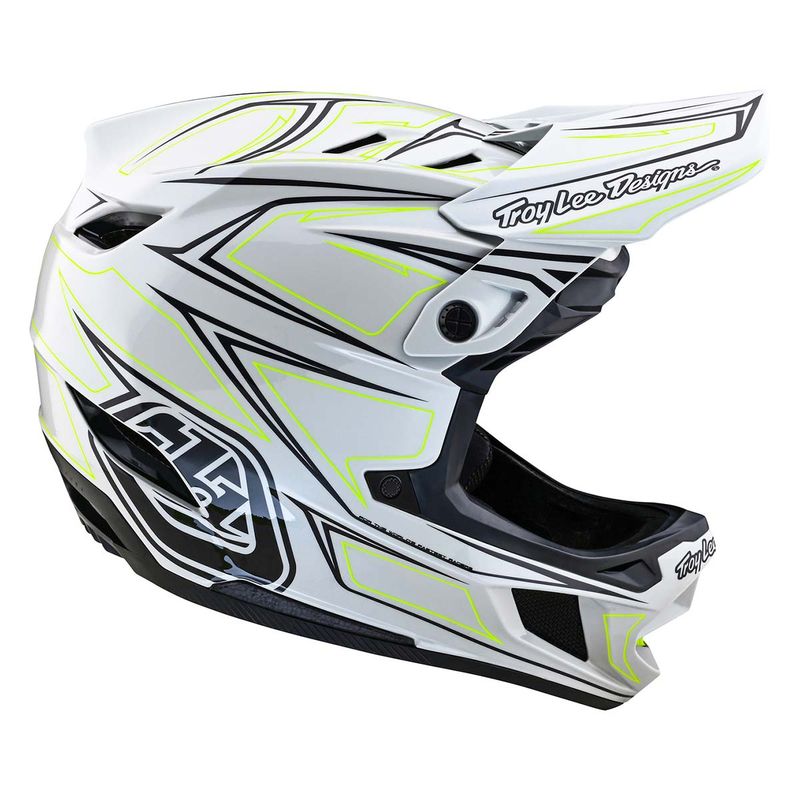 Troy Lee Designs D4 Composite Helmet Pinned Light Gray
