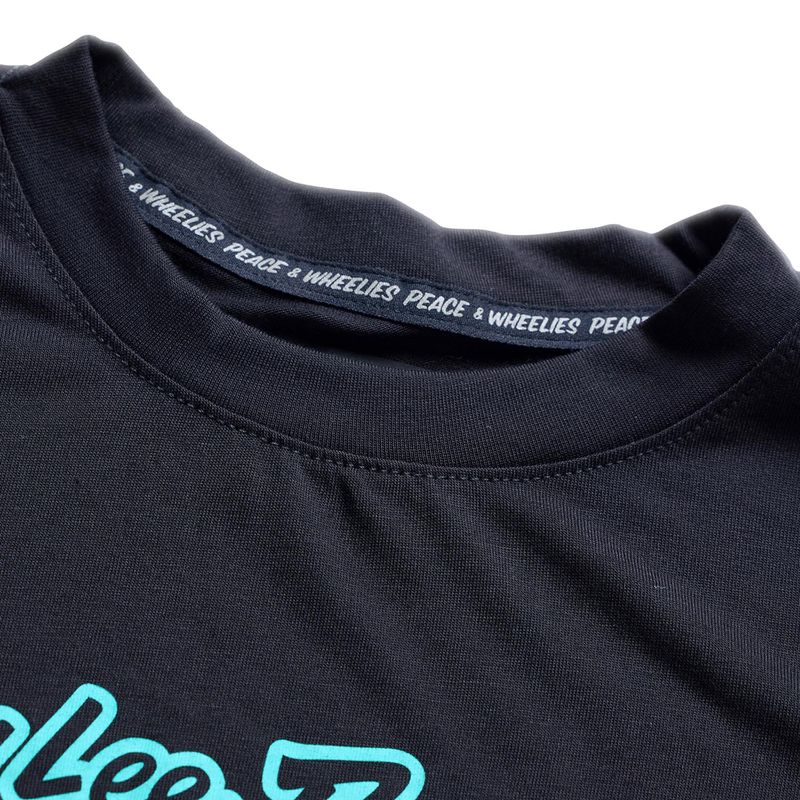 Troy Lee Designs Youth Skyline Ride SS Signature Black/Real Teal