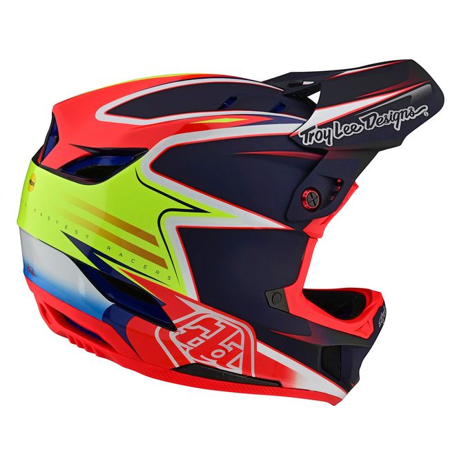 Hovedbilde Troy Lee Designs D4 Carbon Helmet Lines Black/Red