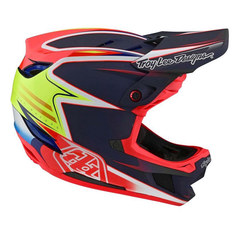 Troy Lee Designs D4 Carbon Helmet Lines Black/Red
