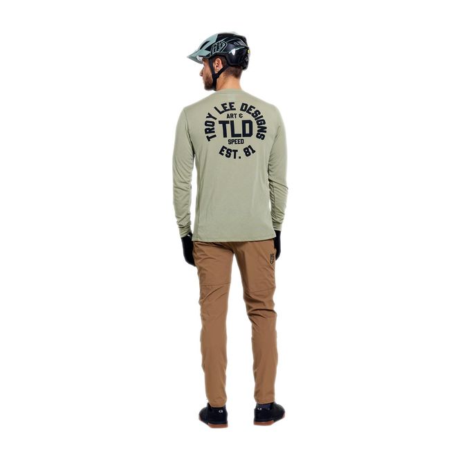 Hovedbilde Troy Lee Designs Skyline LS Ride Tee Stamps Sage