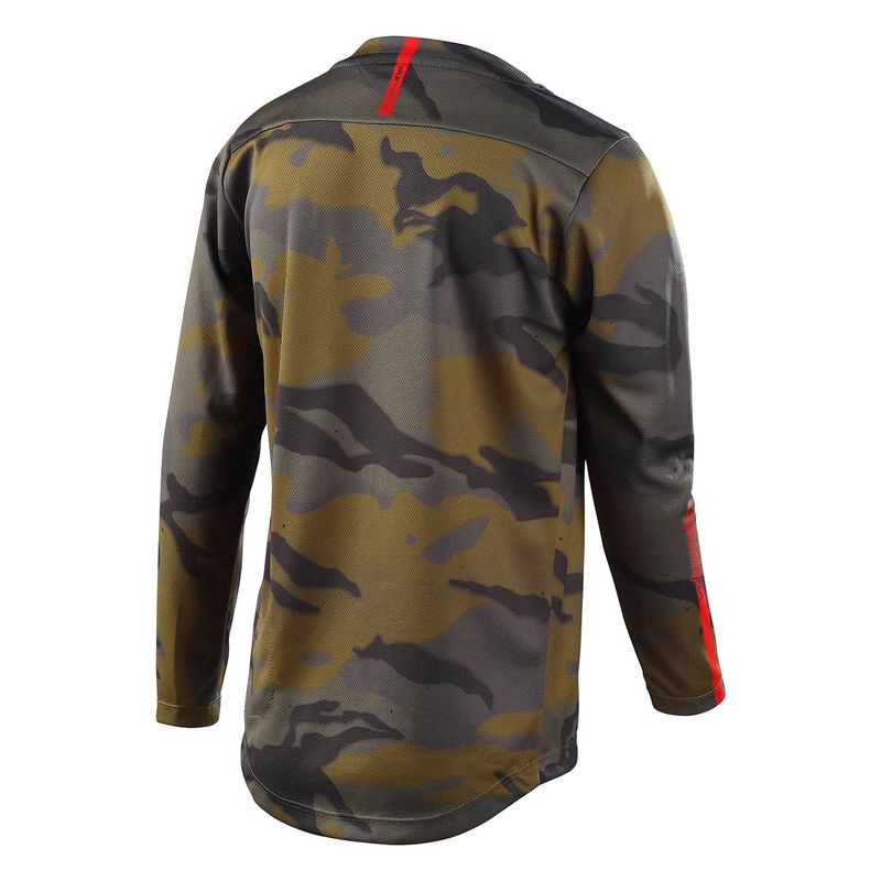 Troy Lee Designs Youth Flowline Jersey Spray Camo Army
