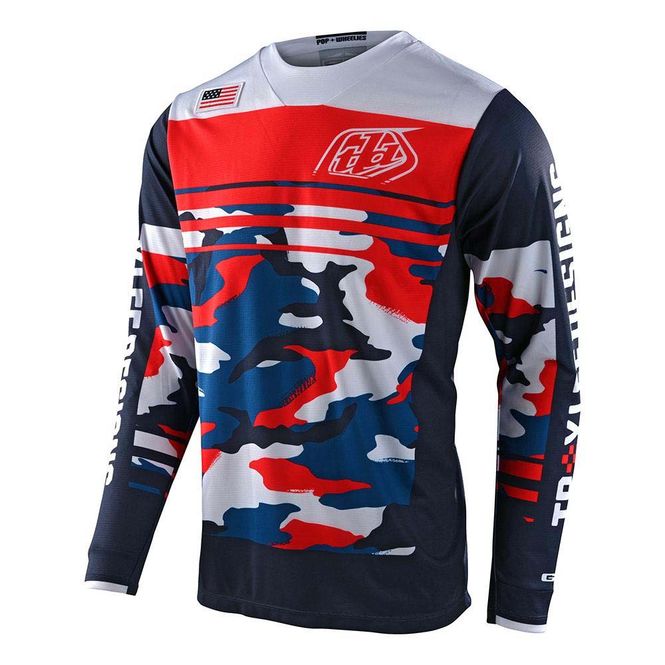 Hovedbilde Troy Lee Designs GP Jersey Formula Camo Navy/Red