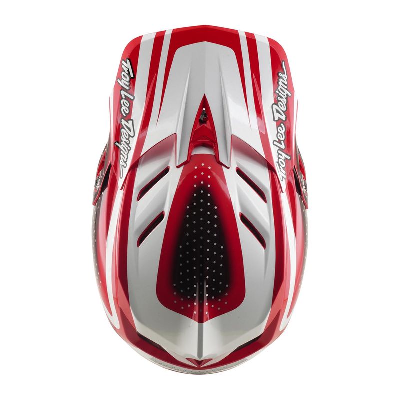 Troy Lee Designs D4 Polyacrylite Helmet Fire/White
