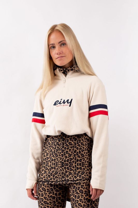 Eivy Meg Cropped Zip Fleece Team Offwhite