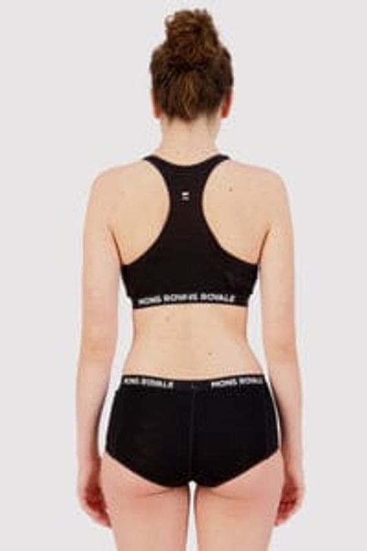 Mons Royale Womens Sierra Sports Bra Black