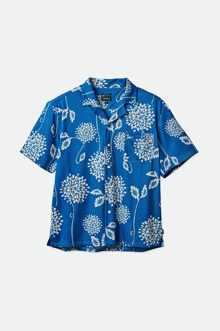 Hovedbilde Brixton Bunker Mesh S/S Knit Korterma Skjorte Sky ...