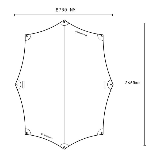 Hovedbilde HEIMPLANET Dawn Tarp Grey Medium