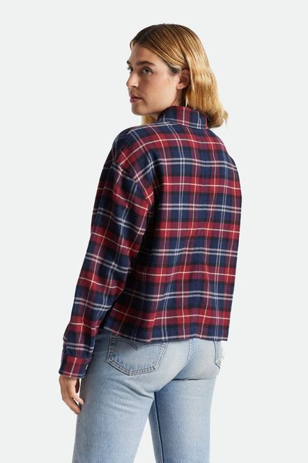 Hovedbilde Brixton Bowery W L/S Flannel Cordovan