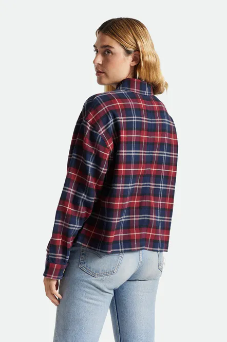 Hovedbilde Brixton Bowery W L/S Flannel Cordovan