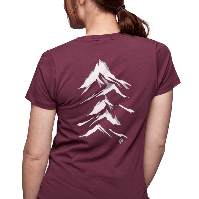 Hovedbilde Black Diamond W Peaks Tee Blackberry