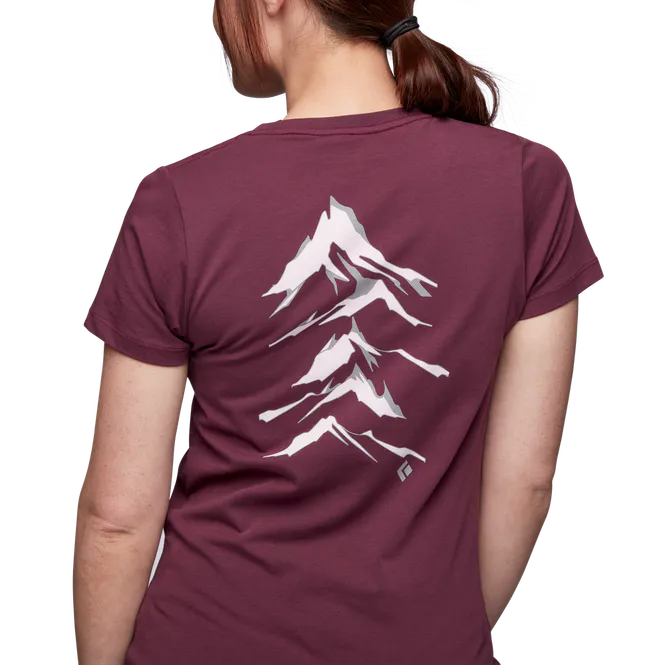 Hovedbilde Black Diamond W Peaks Tee Blackberry