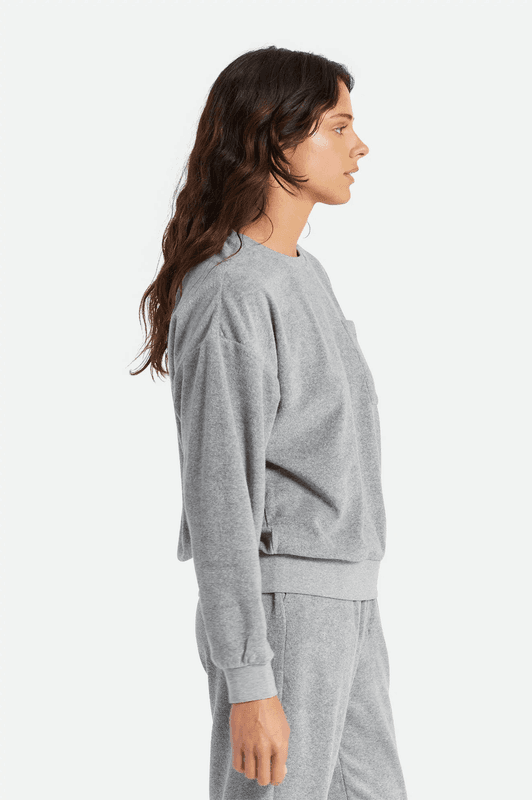 Brixton Bella Crew Heather Grey