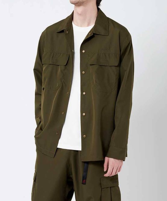 Hovedbilde Gramicci Light Ripstop Utility Shirt Olive Drab