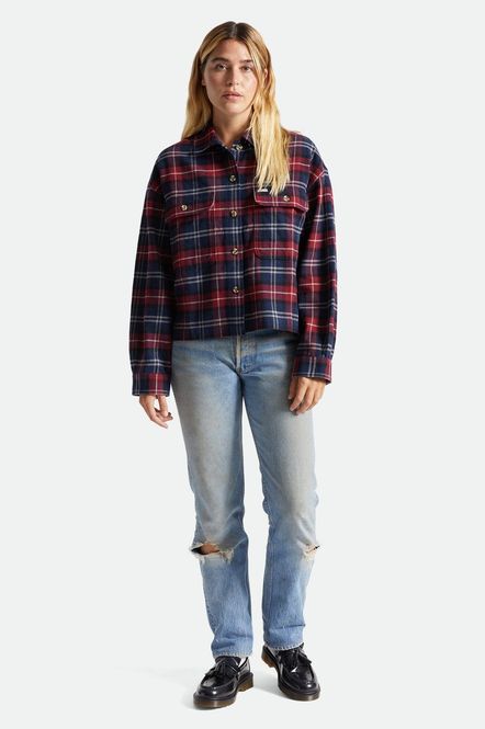 Hovedbilde Brixton Bowery W L/S Flannel Cordovan