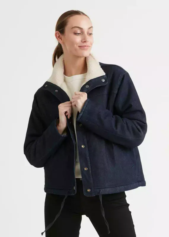 DU/ER Performance Denim Sherpa Jacket Rinse